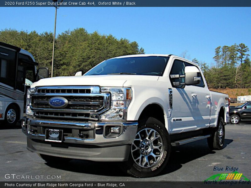 Oxford White / Black 2020 Ford F250 Super Duty Lariat Crew Cab 4x4
