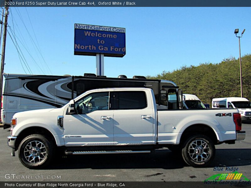 Oxford White / Black 2020 Ford F250 Super Duty Lariat Crew Cab 4x4