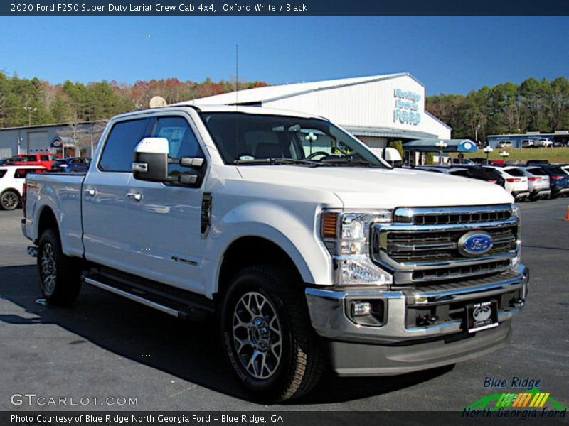 Oxford White / Black 2020 Ford F250 Super Duty Lariat Crew Cab 4x4