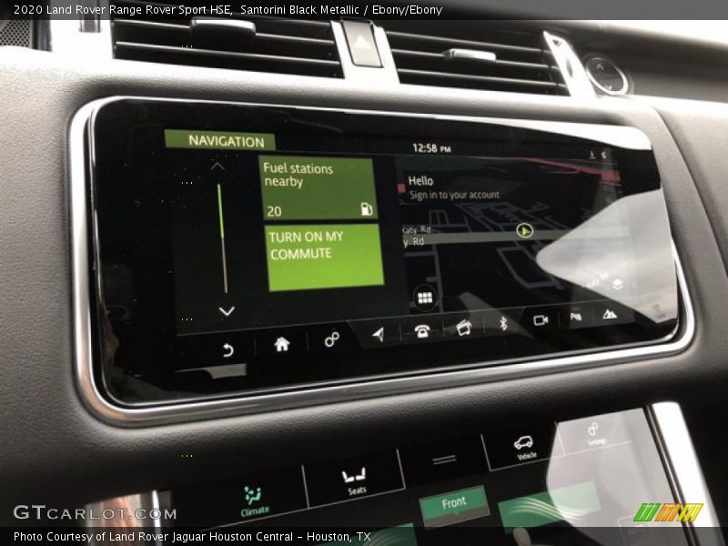 Santorini Black Metallic / Ebony/Ebony 2020 Land Rover Range Rover Sport HSE