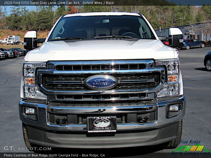 Oxford White / Black 2020 Ford F250 Super Duty Lariat Crew Cab 4x4