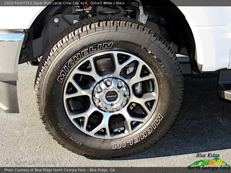 Oxford White / Black 2020 Ford F250 Super Duty Lariat Crew Cab 4x4