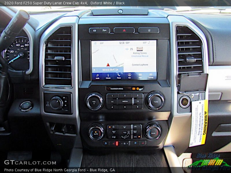 Oxford White / Black 2020 Ford F250 Super Duty Lariat Crew Cab 4x4