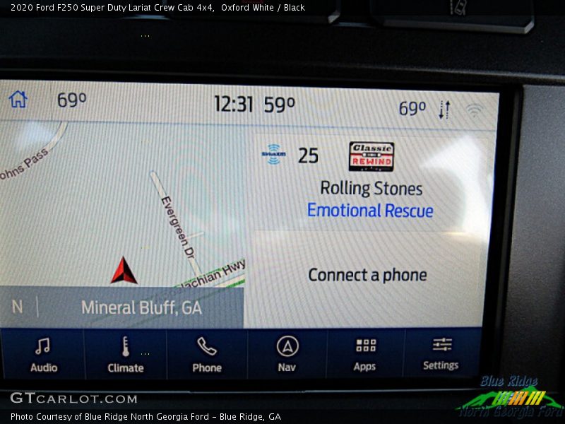 Oxford White / Black 2020 Ford F250 Super Duty Lariat Crew Cab 4x4