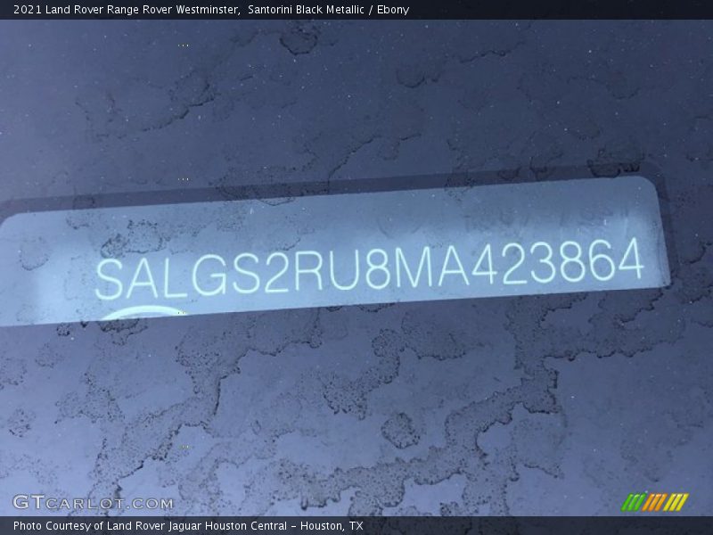 Santorini Black Metallic / Ebony 2021 Land Rover Range Rover Westminster