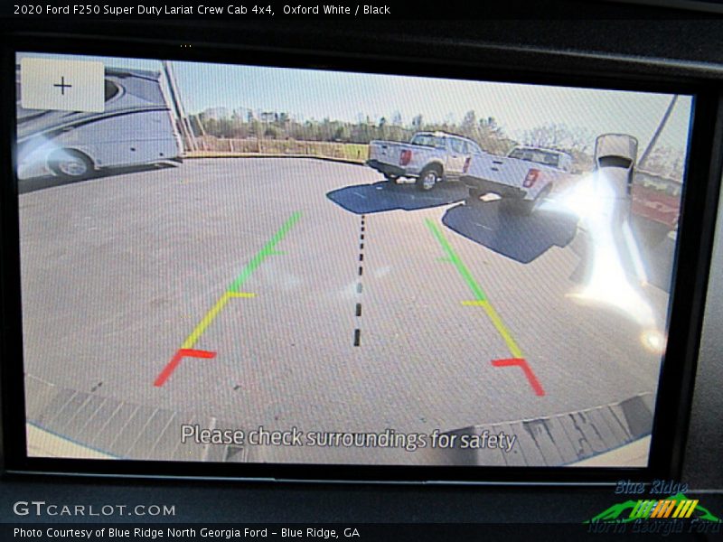 Oxford White / Black 2020 Ford F250 Super Duty Lariat Crew Cab 4x4