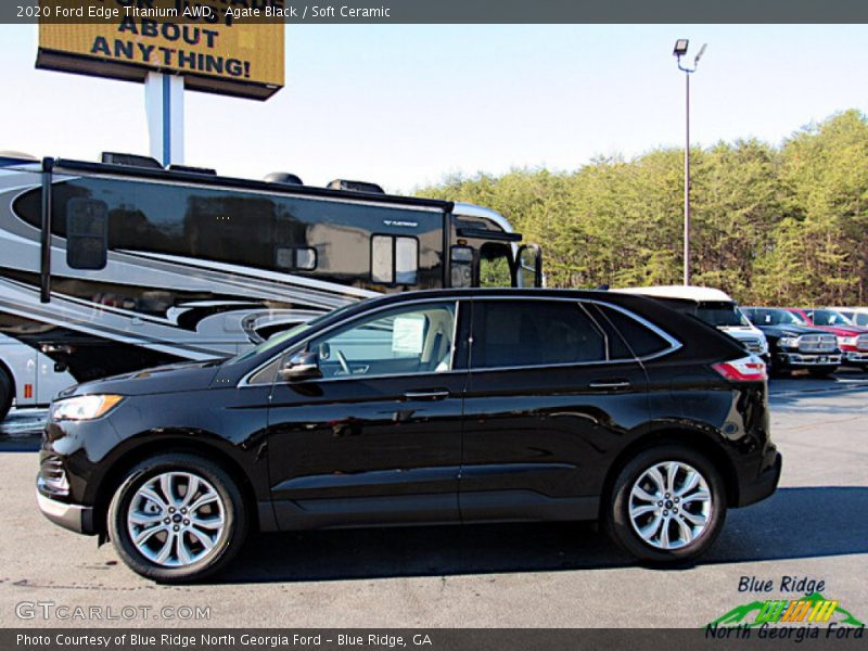 Agate Black / Soft Ceramic 2020 Ford Edge Titanium AWD
