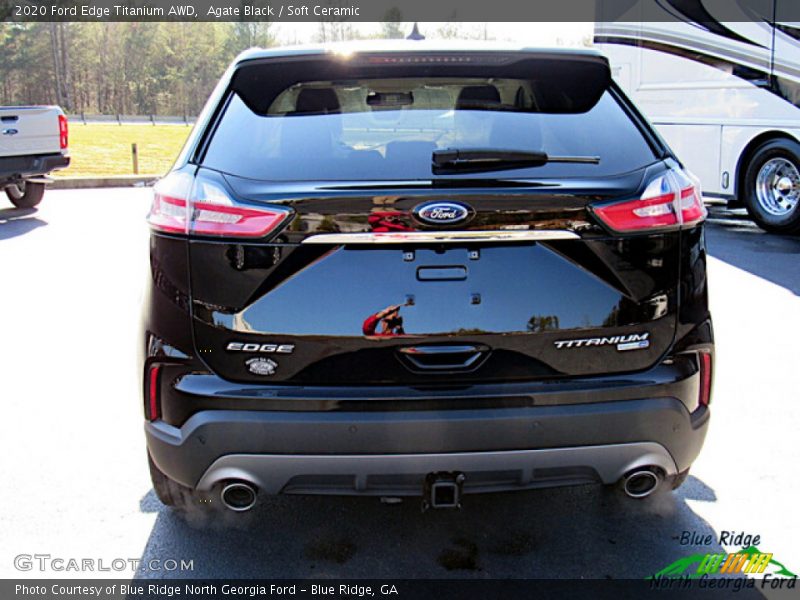 Agate Black / Soft Ceramic 2020 Ford Edge Titanium AWD