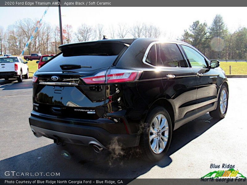 Agate Black / Soft Ceramic 2020 Ford Edge Titanium AWD