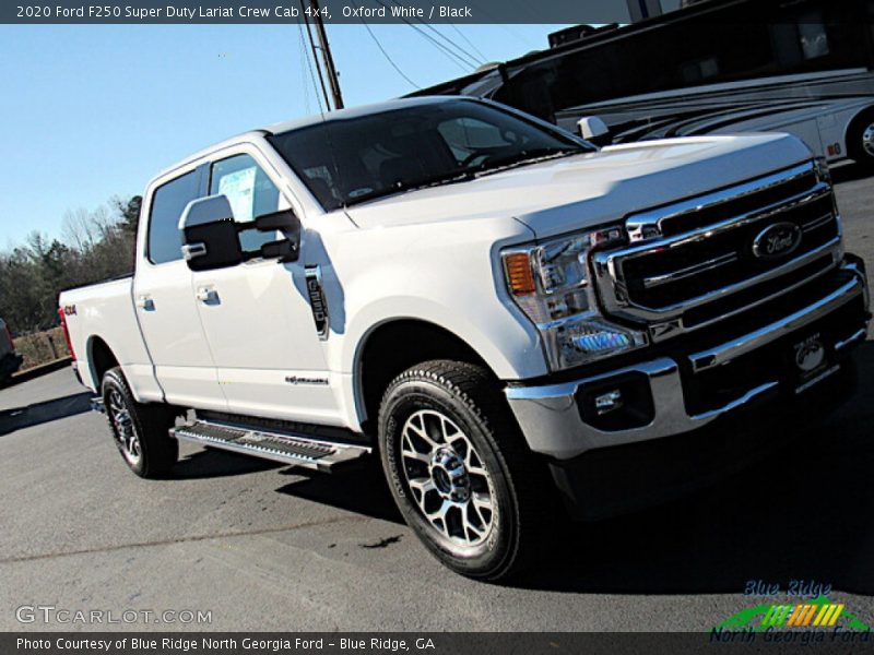 Oxford White / Black 2020 Ford F250 Super Duty Lariat Crew Cab 4x4