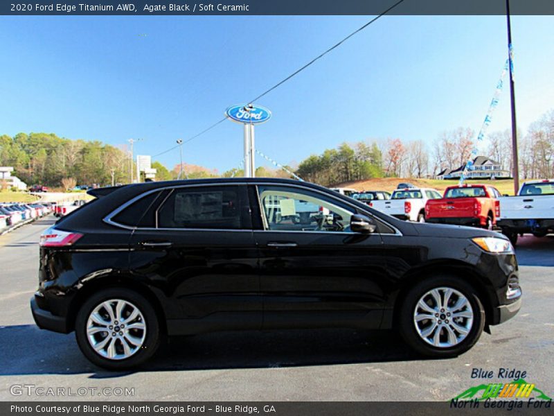 Agate Black / Soft Ceramic 2020 Ford Edge Titanium AWD