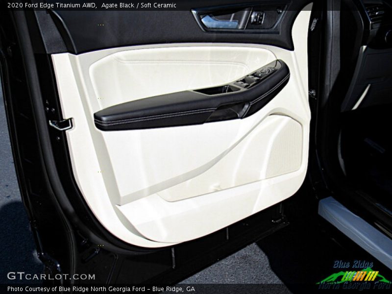 Agate Black / Soft Ceramic 2020 Ford Edge Titanium AWD