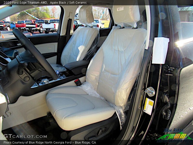 Agate Black / Soft Ceramic 2020 Ford Edge Titanium AWD
