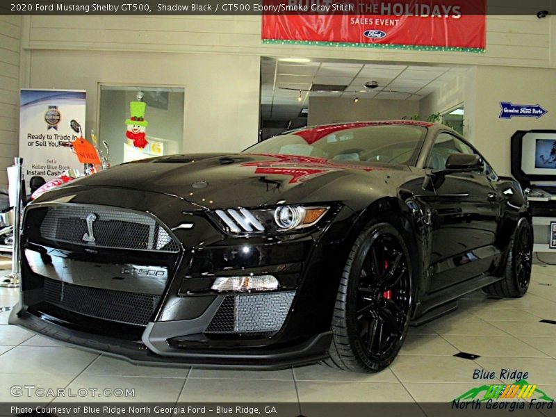 Shadow Black / GT500 Ebony/Smoke Gray Stitch 2020 Ford Mustang Shelby GT500