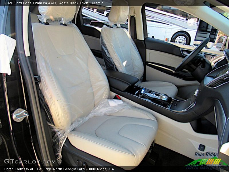 Agate Black / Soft Ceramic 2020 Ford Edge Titanium AWD