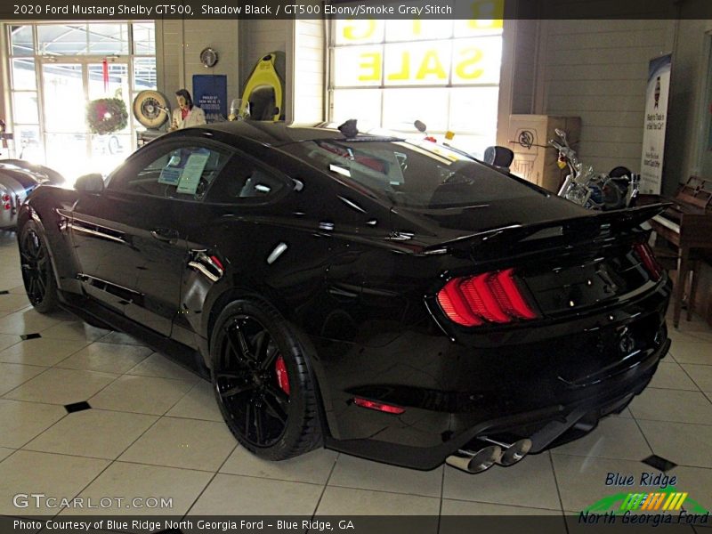 Shadow Black / GT500 Ebony/Smoke Gray Stitch 2020 Ford Mustang Shelby GT500