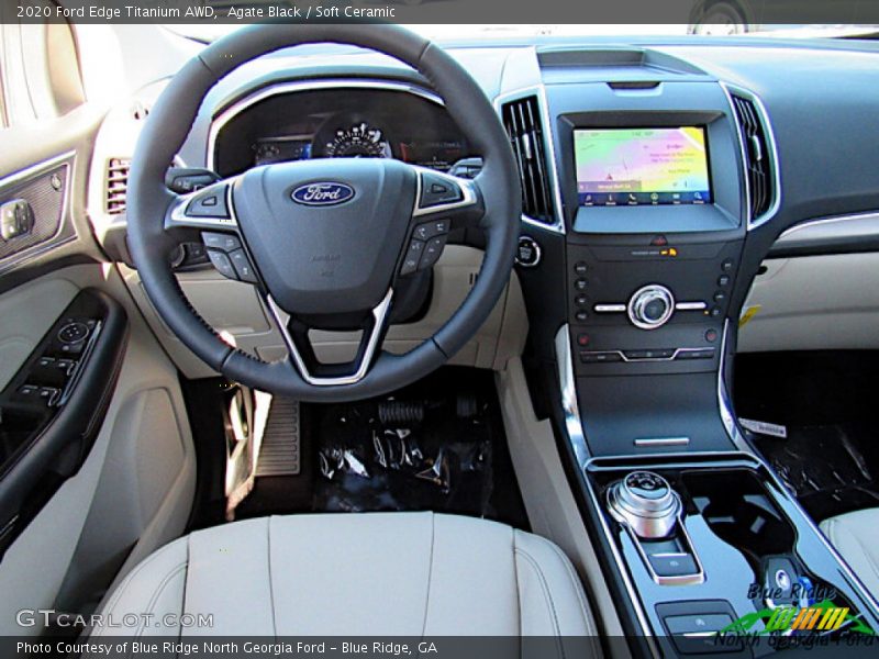 Agate Black / Soft Ceramic 2020 Ford Edge Titanium AWD