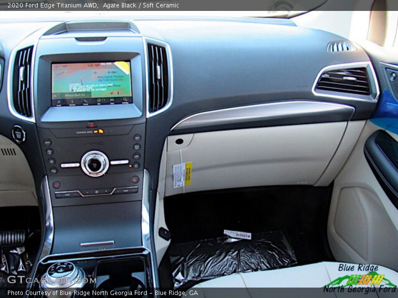 Agate Black / Soft Ceramic 2020 Ford Edge Titanium AWD