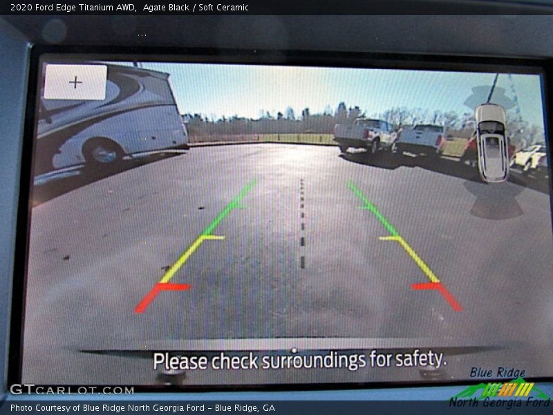 Agate Black / Soft Ceramic 2020 Ford Edge Titanium AWD