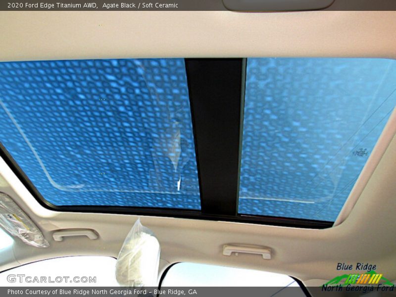 Agate Black / Soft Ceramic 2020 Ford Edge Titanium AWD