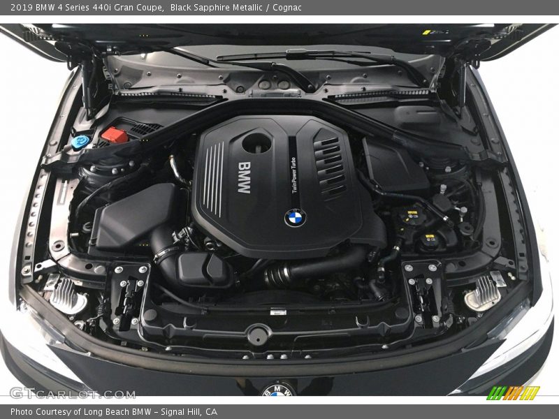 Black Sapphire Metallic / Cognac 2019 BMW 4 Series 440i Gran Coupe