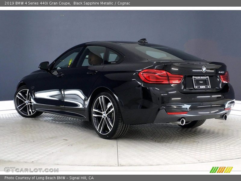 Black Sapphire Metallic / Cognac 2019 BMW 4 Series 440i Gran Coupe