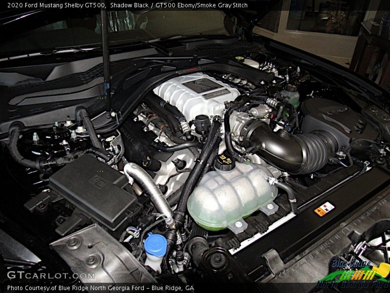  2020 Mustang Shelby GT500 Engine - 5.2 Liter Supercharged DOHC 32-Valve Ti-VCT Cross Plane Crank V8