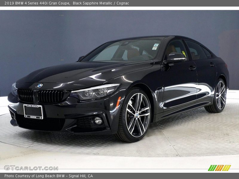 Black Sapphire Metallic / Cognac 2019 BMW 4 Series 440i Gran Coupe