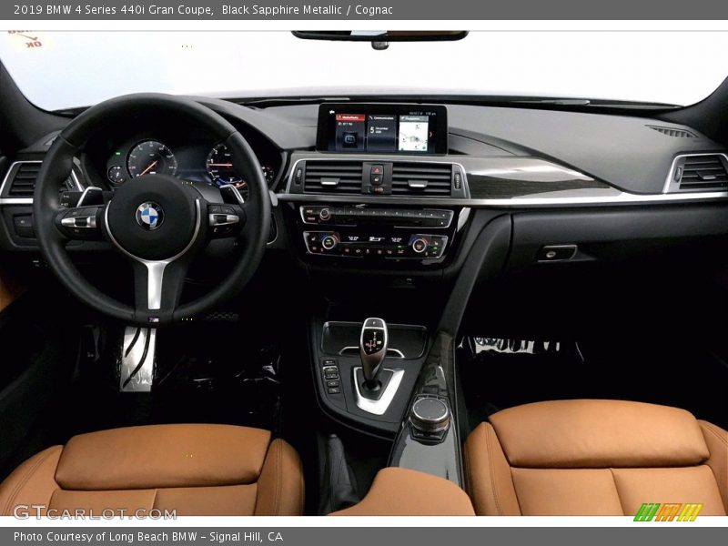 Black Sapphire Metallic / Cognac 2019 BMW 4 Series 440i Gran Coupe