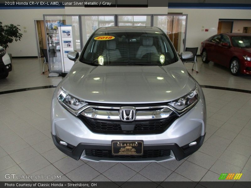 Lunar Silver Metallic / Gray 2018 Honda CR-V EX-L AWD