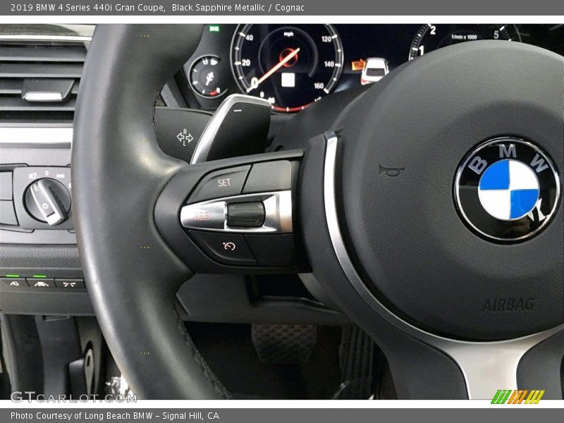 Black Sapphire Metallic / Cognac 2019 BMW 4 Series 440i Gran Coupe