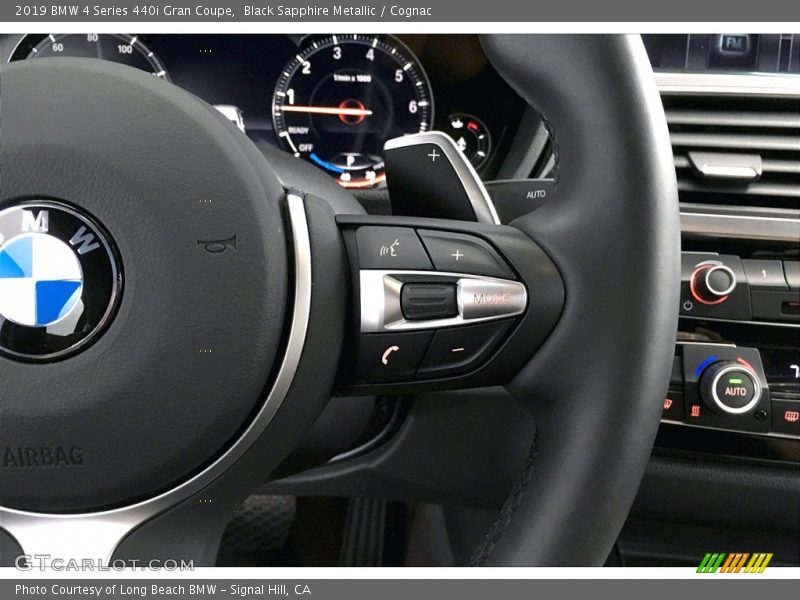 Black Sapphire Metallic / Cognac 2019 BMW 4 Series 440i Gran Coupe