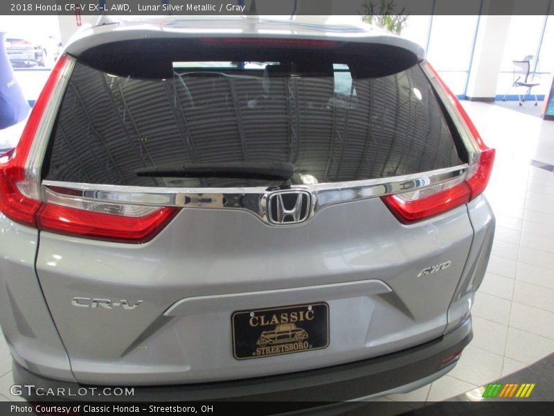 Lunar Silver Metallic / Gray 2018 Honda CR-V EX-L AWD
