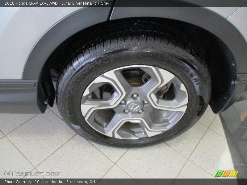 Lunar Silver Metallic / Gray 2018 Honda CR-V EX-L AWD