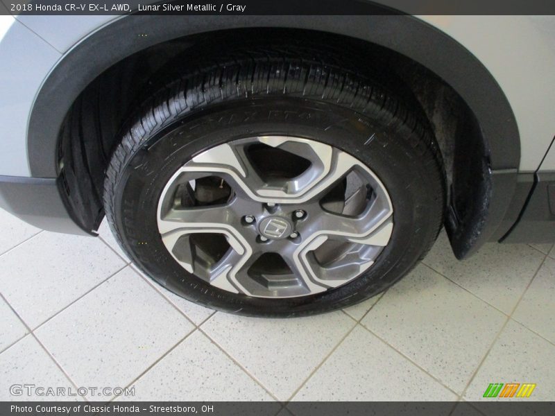 Lunar Silver Metallic / Gray 2018 Honda CR-V EX-L AWD