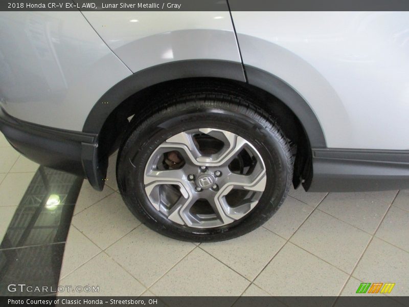Lunar Silver Metallic / Gray 2018 Honda CR-V EX-L AWD