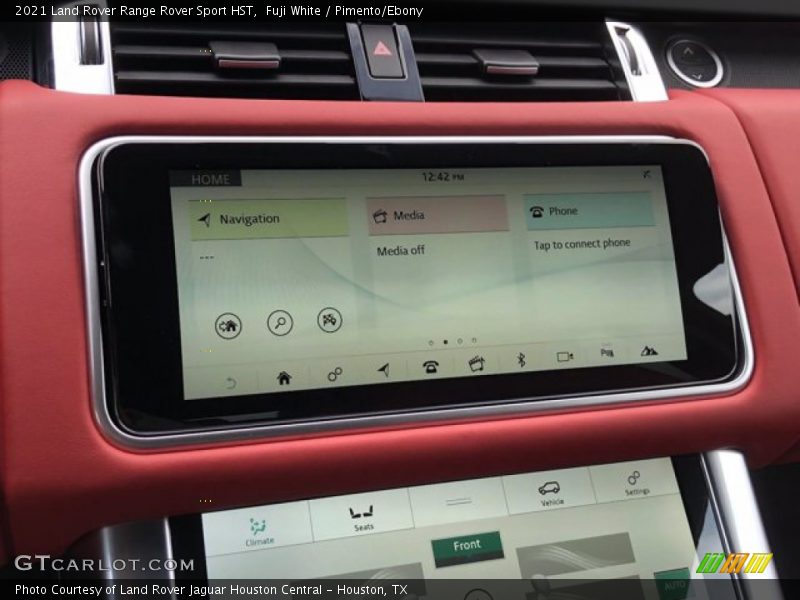 Controls of 2021 Range Rover Sport HST