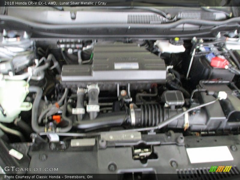 Lunar Silver Metallic / Gray 2018 Honda CR-V EX-L AWD