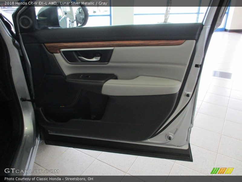 Lunar Silver Metallic / Gray 2018 Honda CR-V EX-L AWD