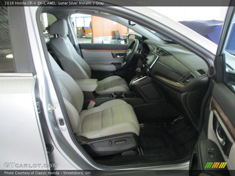Lunar Silver Metallic / Gray 2018 Honda CR-V EX-L AWD