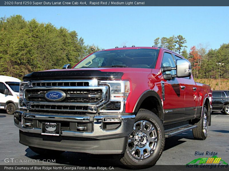 Rapid Red / Medium Light Camel 2020 Ford F250 Super Duty Lariat Crew Cab 4x4