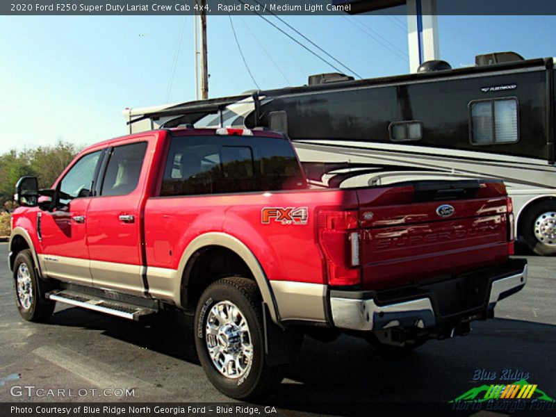Rapid Red / Medium Light Camel 2020 Ford F250 Super Duty Lariat Crew Cab 4x4