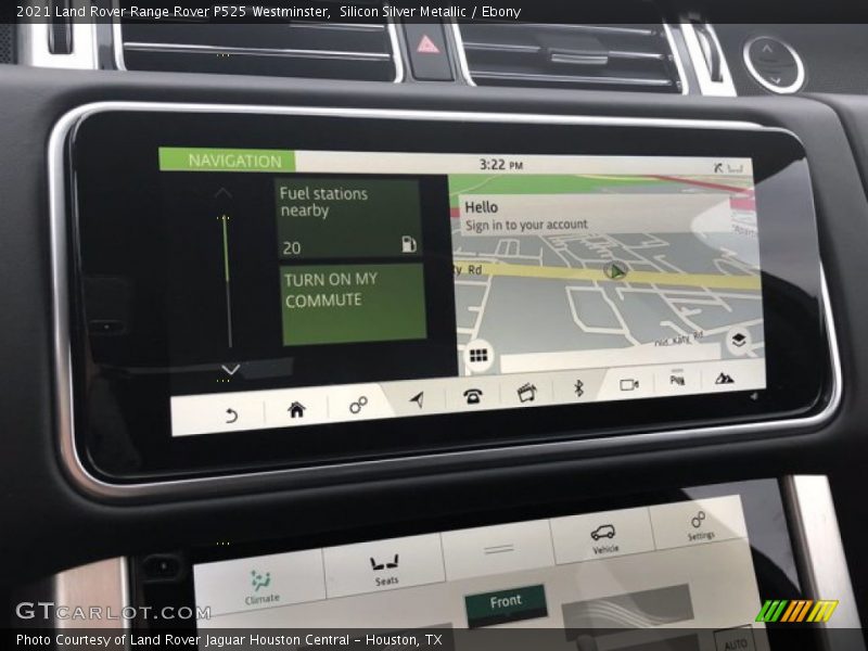 Navigation of 2021 Range Rover P525 Westminster