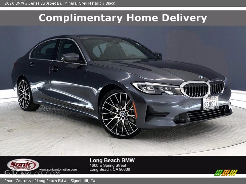 Mineral Grey Metallic / Black 2020 BMW 3 Series 330i Sedan