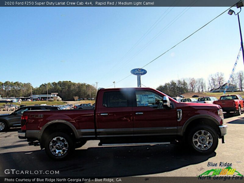 Rapid Red / Medium Light Camel 2020 Ford F250 Super Duty Lariat Crew Cab 4x4