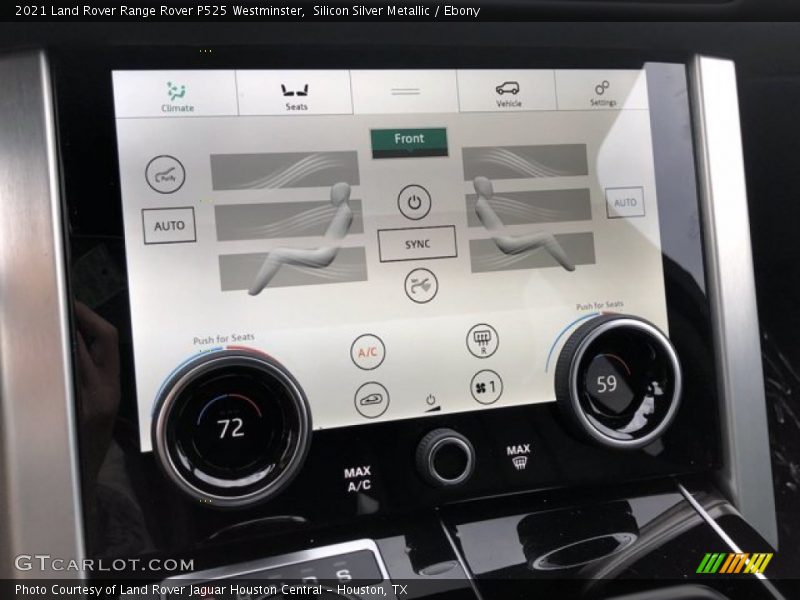 Controls of 2021 Range Rover P525 Westminster