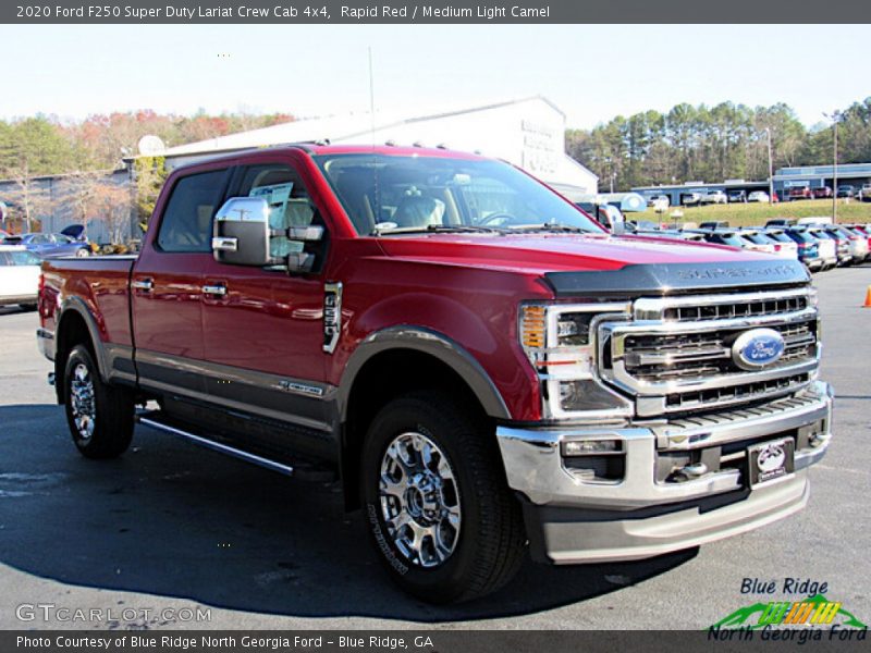Rapid Red / Medium Light Camel 2020 Ford F250 Super Duty Lariat Crew Cab 4x4
