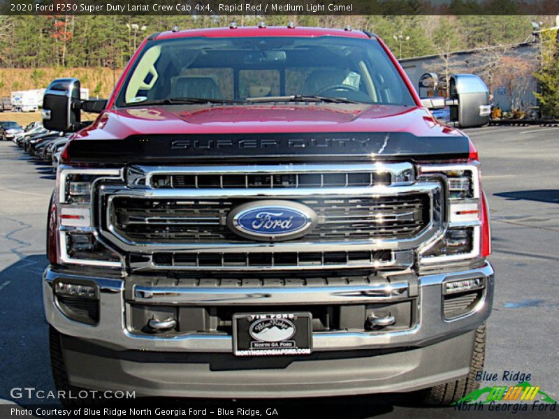 Rapid Red / Medium Light Camel 2020 Ford F250 Super Duty Lariat Crew Cab 4x4