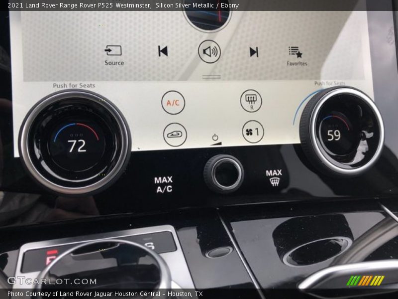 Controls of 2021 Range Rover P525 Westminster