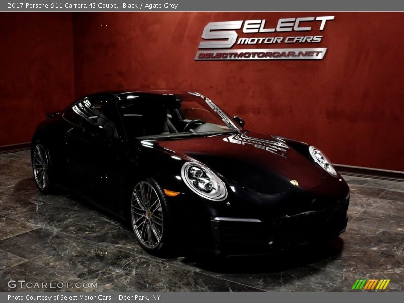 Black / Agate Grey 2017 Porsche 911 Carrera 4S Coupe